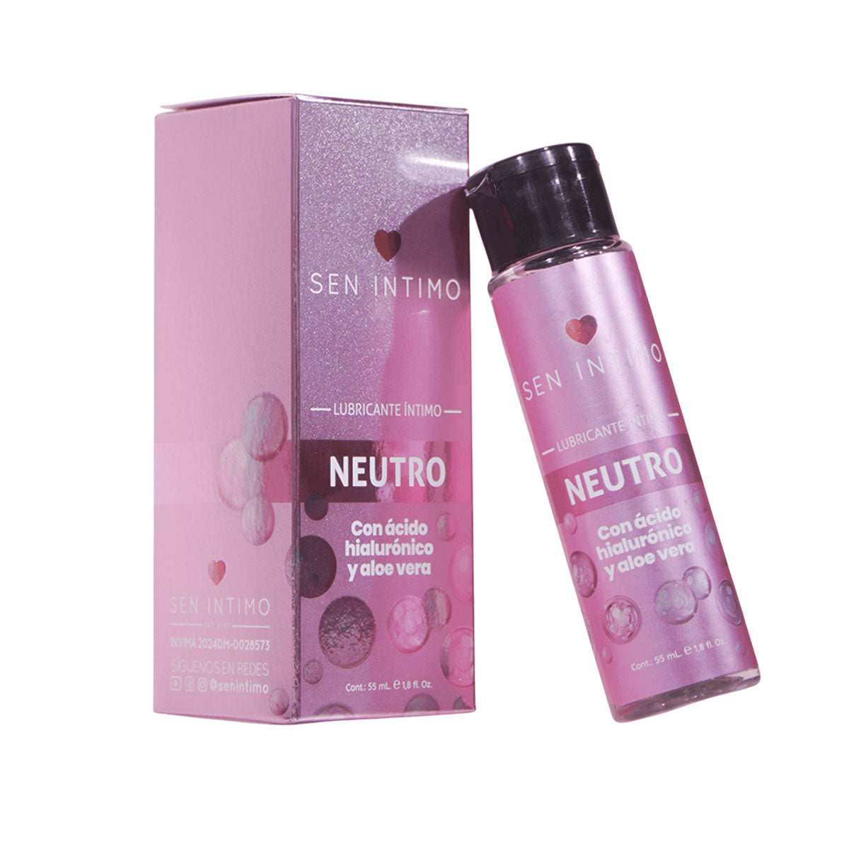 Lubricante Neutro con Ácido Hialurónico y Aloé 55 ml