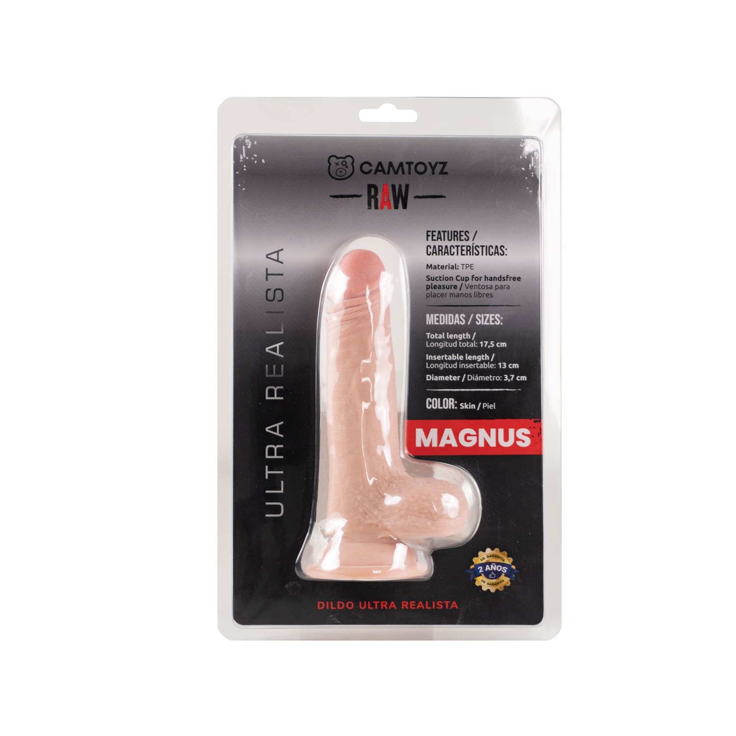 Dildo ultra realista Magnus 17.5 cm
